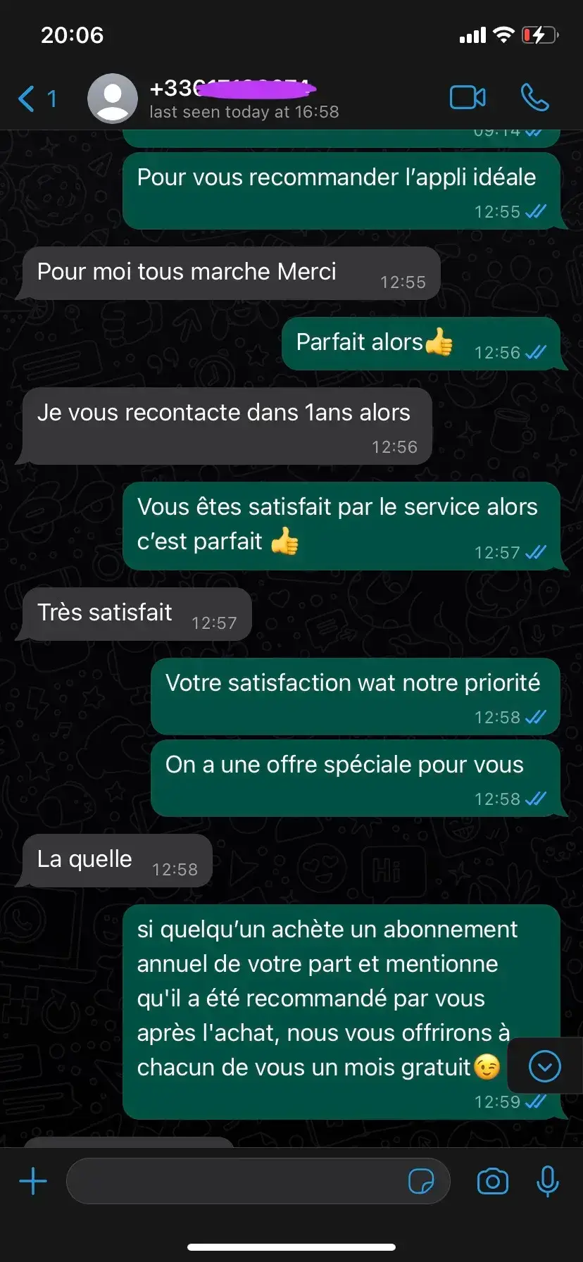 Avis client IPTV satisfait 2